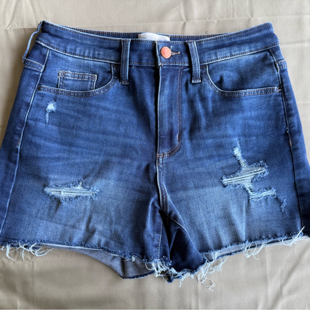 Universal Thread Blue Distressed Denim Shorts